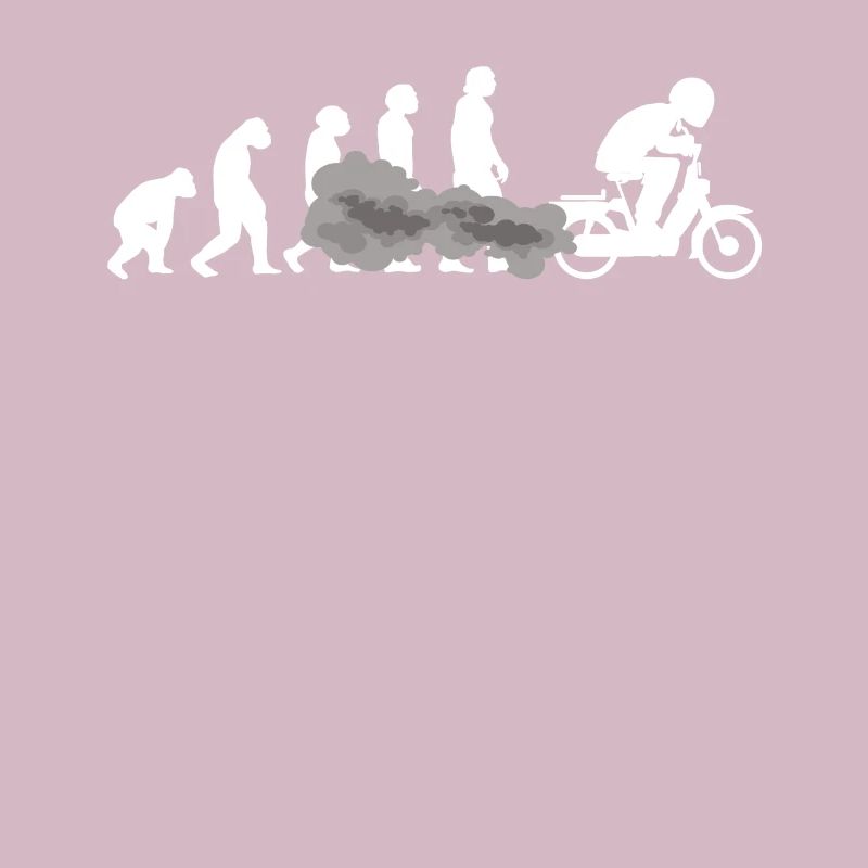 Mofa Mofaroller EVOLUTION Moped Mofafahrer tshirt