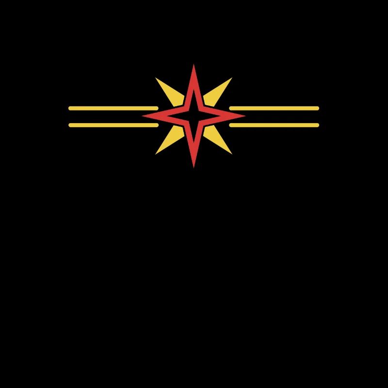 Yellow-red star with lines | emblem