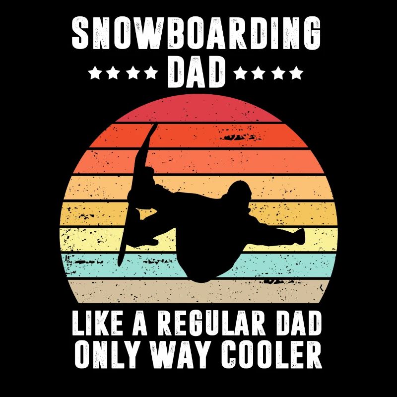Snowboarden Dad Freestyle Snowboarder Wintersneeuw