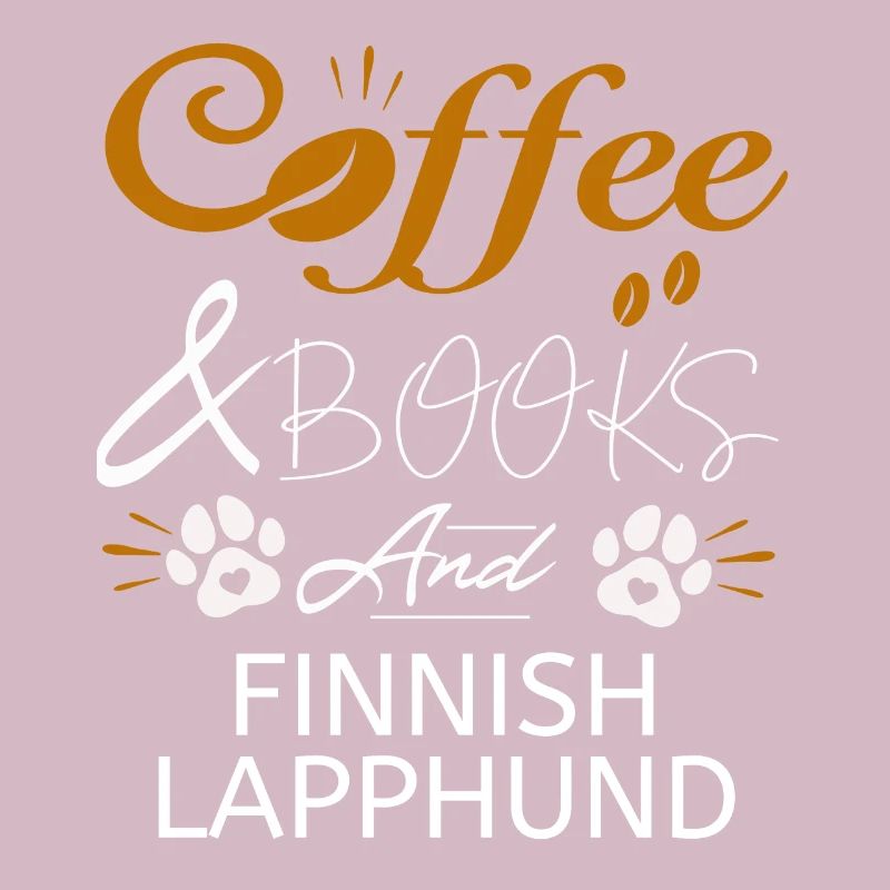 Finnischer Lapphund Kaffee Bücher Hunde Lapphunde