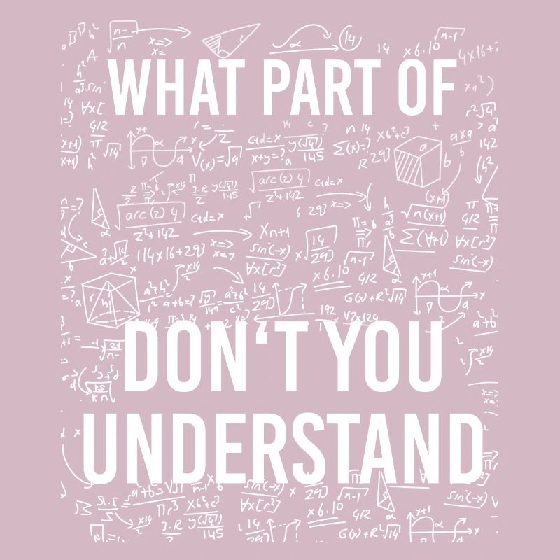Motif de maths drôle