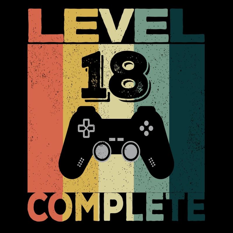 18th Birthday Young Man 2003 Level 18 Years Game