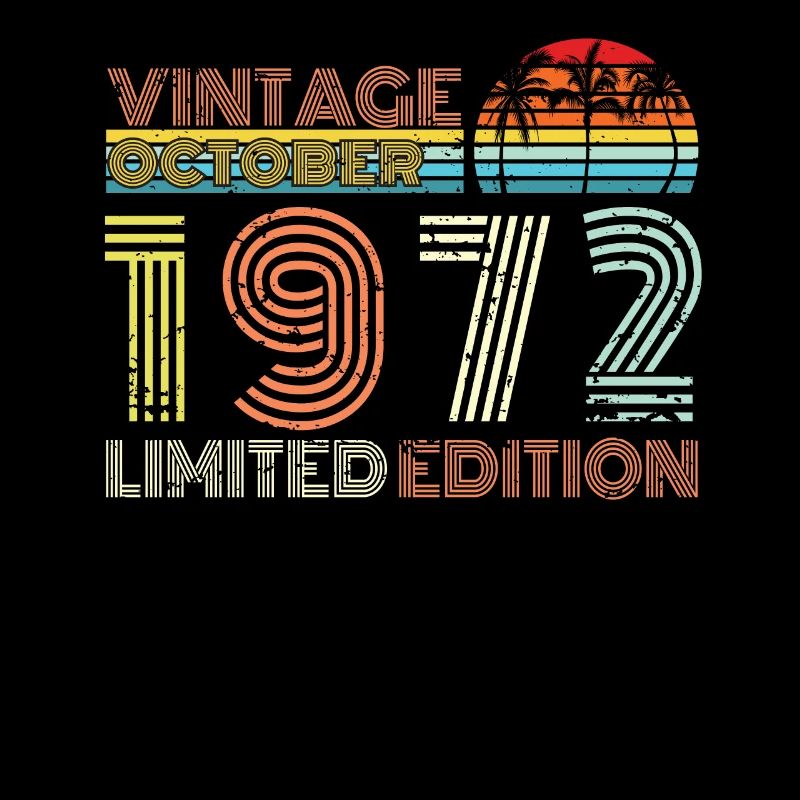 Vintage October 1972 Born