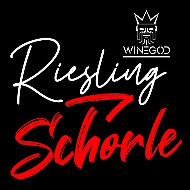 Winegod lustiger Spruch Riesling Schorle