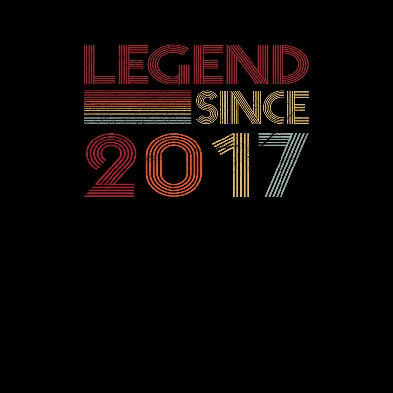 2017 Birthday Legend since Retro Vintage