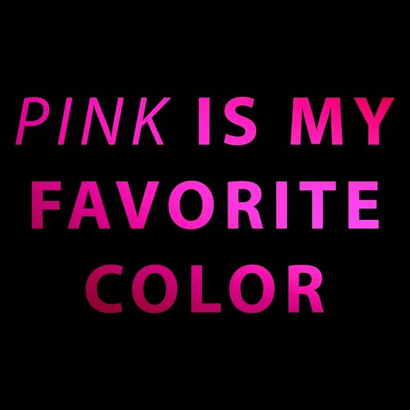 Le rose est ma couleur préférée