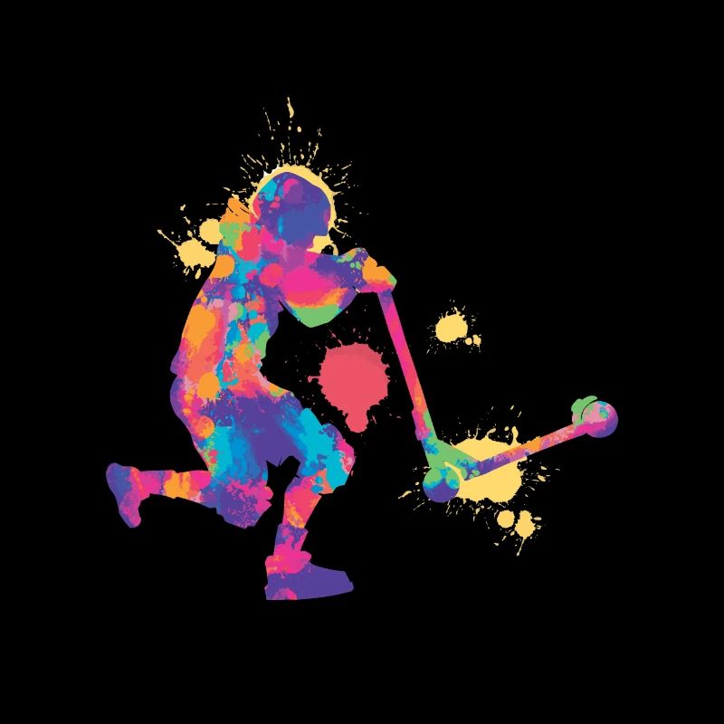 Scooter Tretroller Stunts Skatepark Tretroller