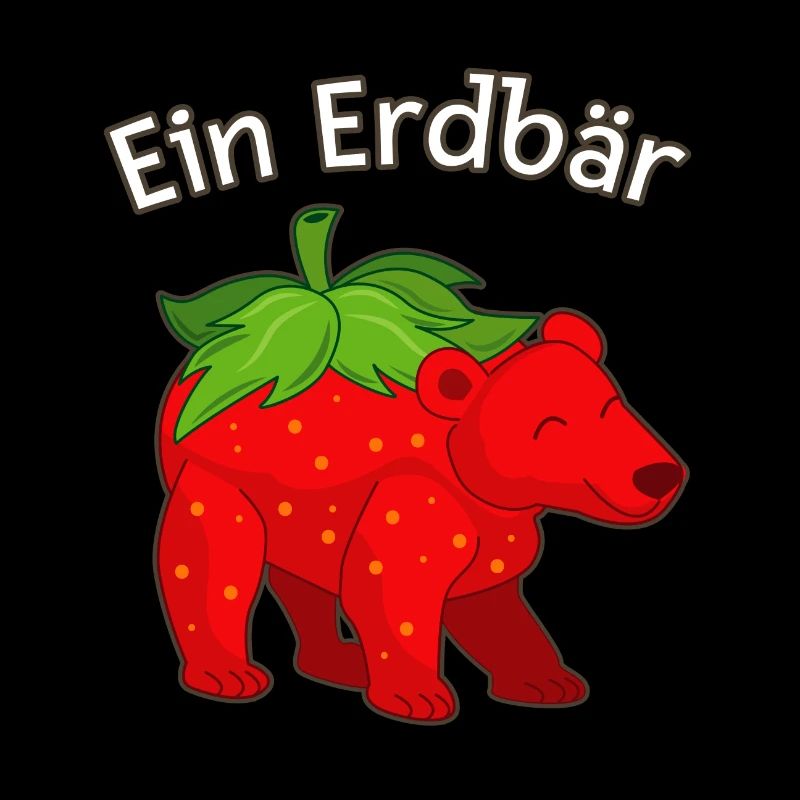 Ein Erdär Erdbeere Bär funny sweet Obst Geschenk