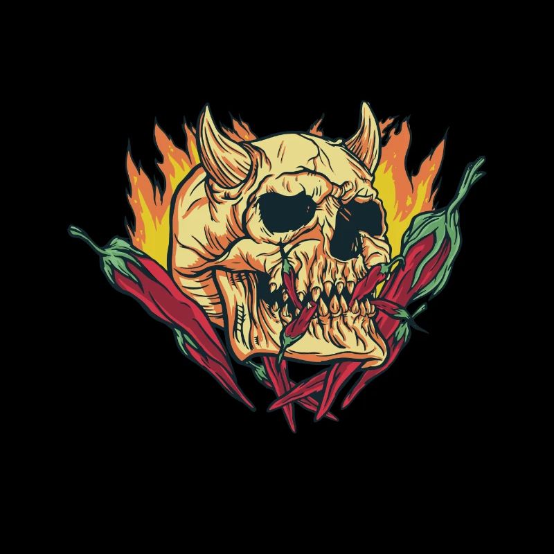 Hot Sauce Chili Sauce Chilli Skull Gift