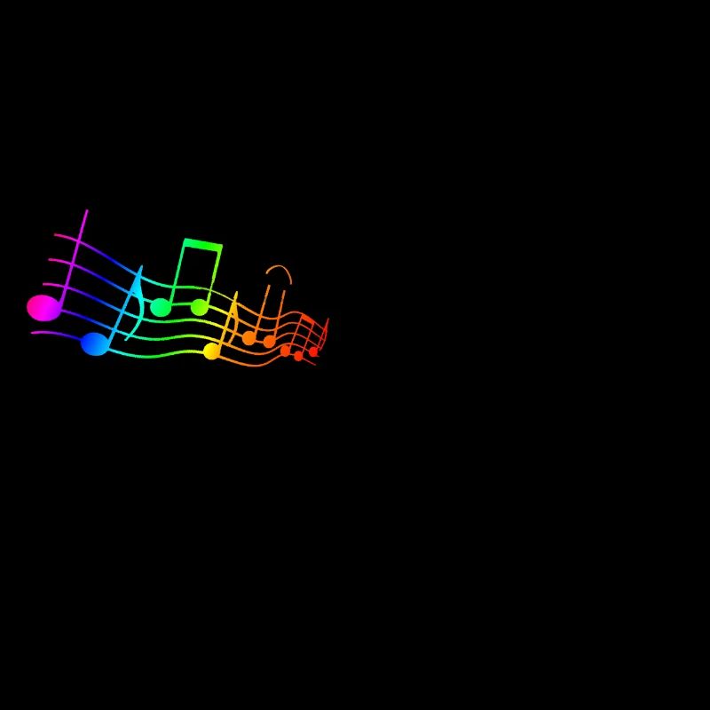 Trompete mit bunter Musik