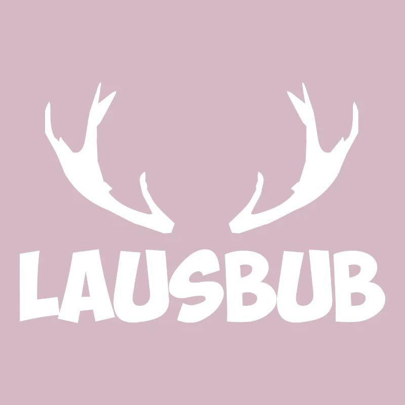 Lausbub Hirschgeweih Motiv