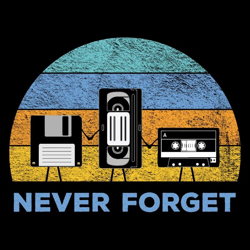 Disquettes et cassettes Never Forget Nostalgie