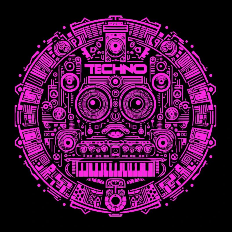 Techno Music Logo
