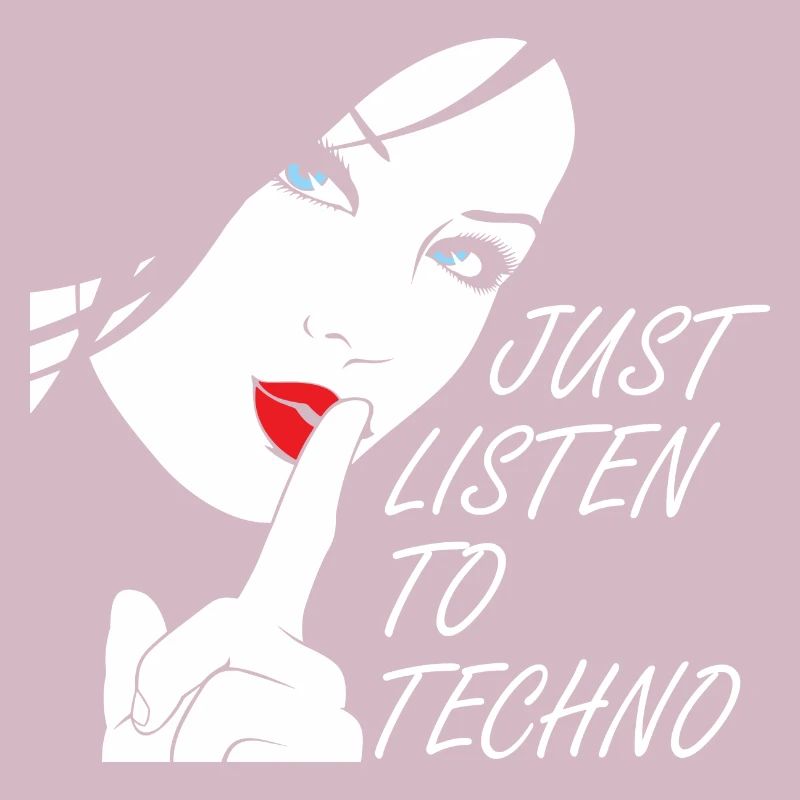 Techno-Girl Design Techno Music Saying Gift
