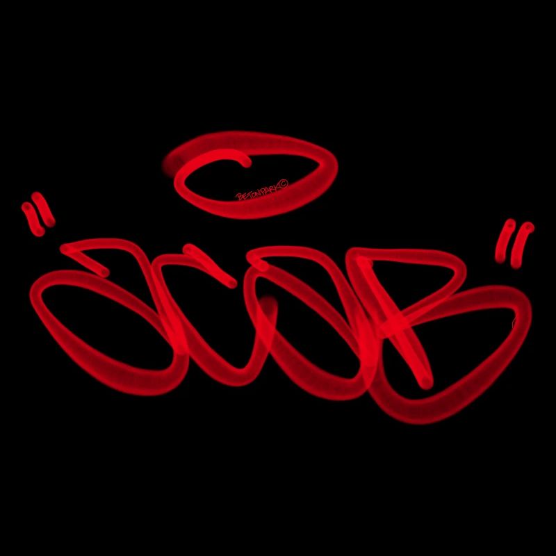 ACAB Graffiti Tag in Rot