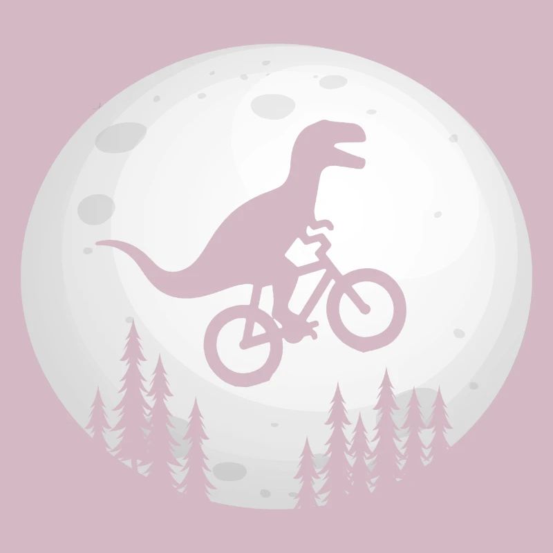 Dino Bicycle Moon T-Rex Dinosaur