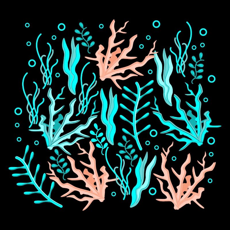 under water plant patterns