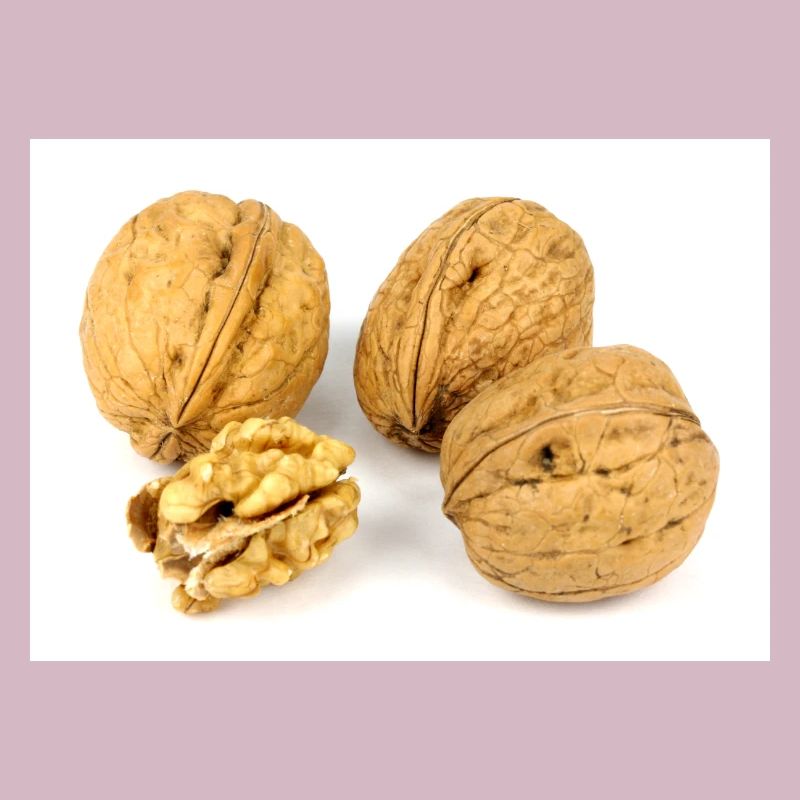 Nuts. walnut and a cracked walnut