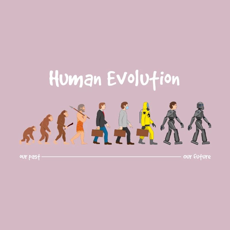Evolution eine robotische Zukunft Dunkel
