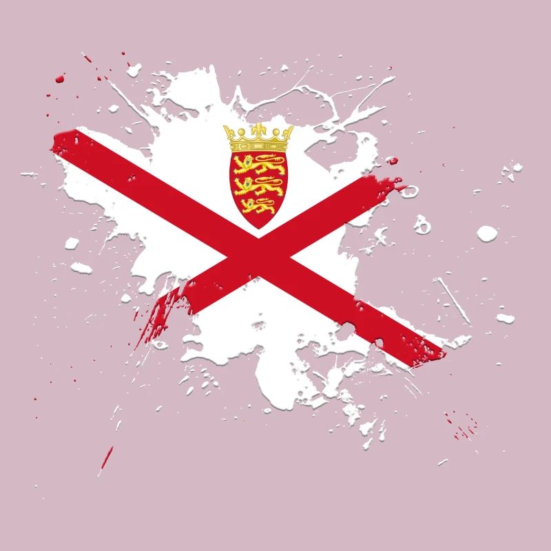 Jersey Flagge als Farbklecks