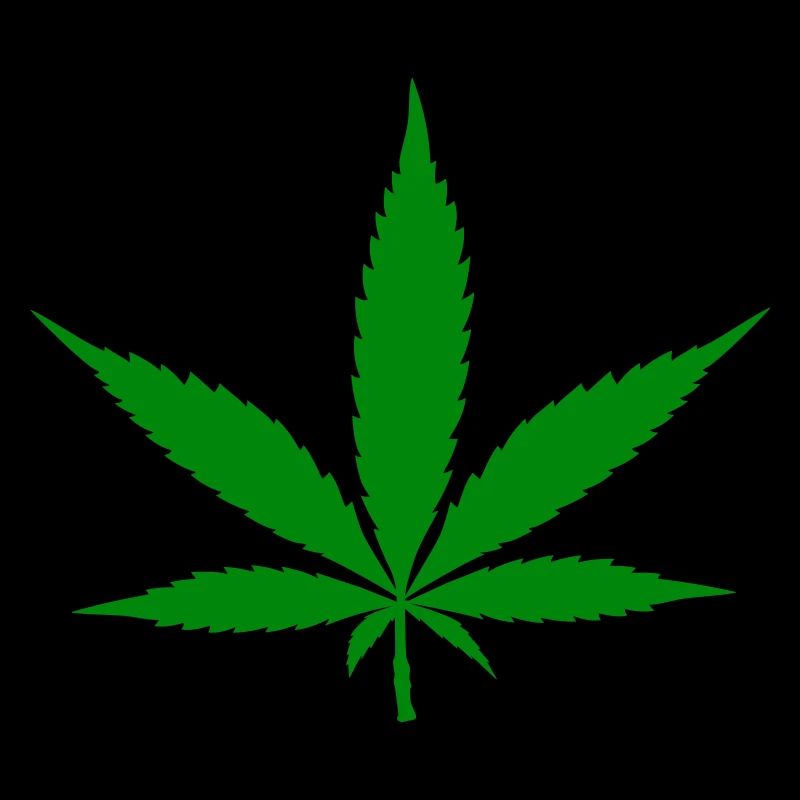 Symbole de cannabis de feuille de chanvre