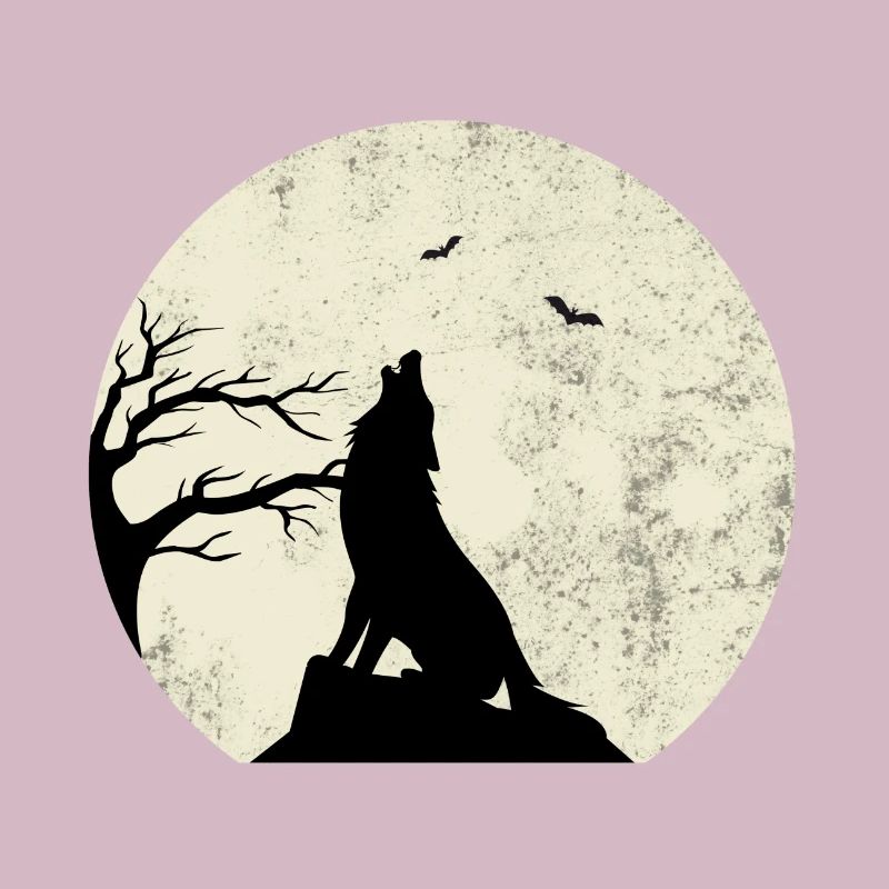 wolf und mond Geschenk
