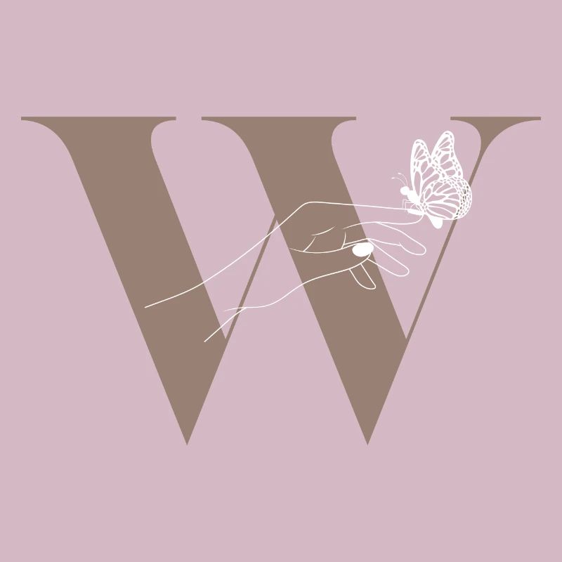 Letter W Magic Butterfly