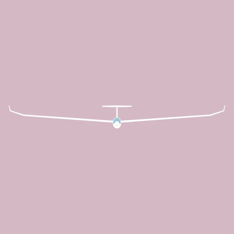 Glider gliding on the frontal glider
