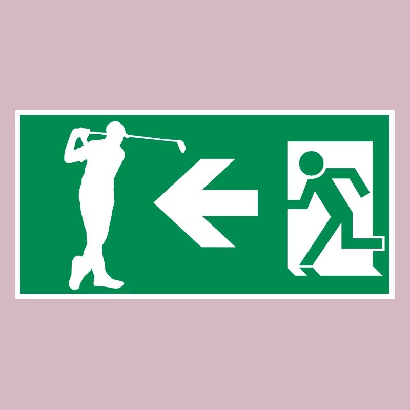 Emergency exit to golf course Golf Hobby Design
