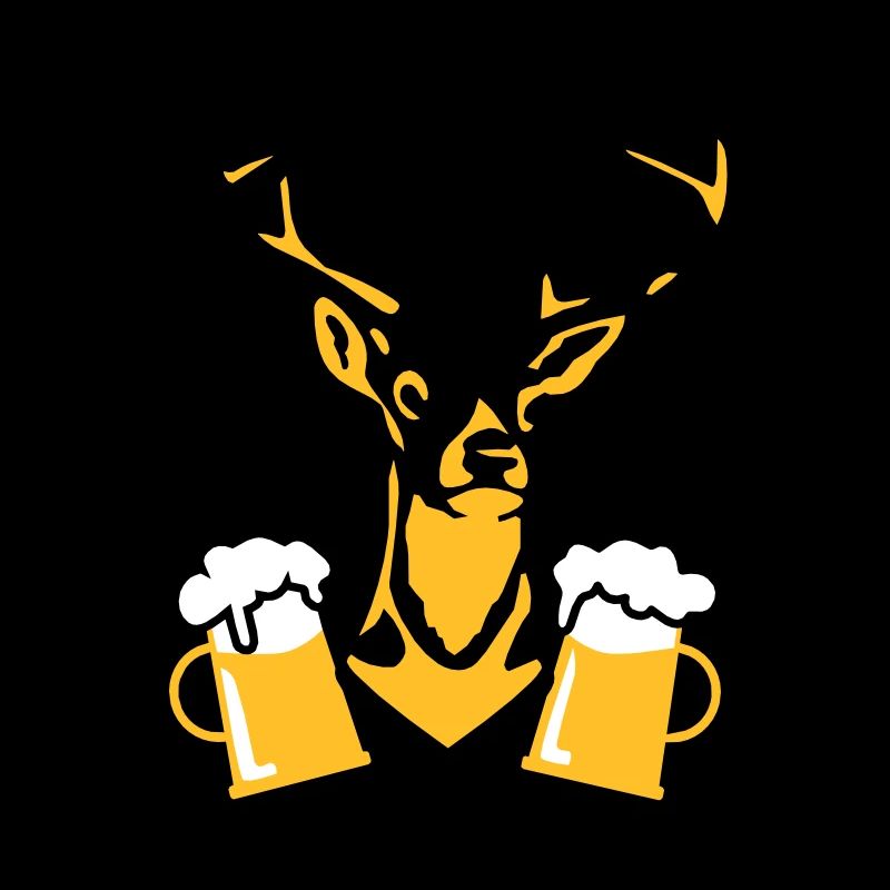 Chic Hirsch aile bière d'une chope de bière