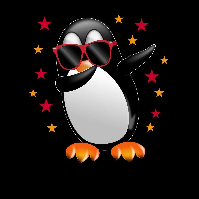 Dabbing Pingouin Dab dance lunettes de soleil étoiles lust