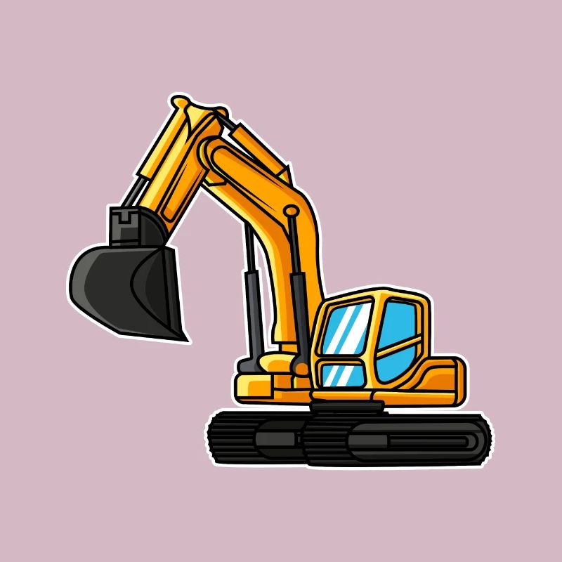 Bagger Geschenkidee Kind Baggerfahrer Baustelle