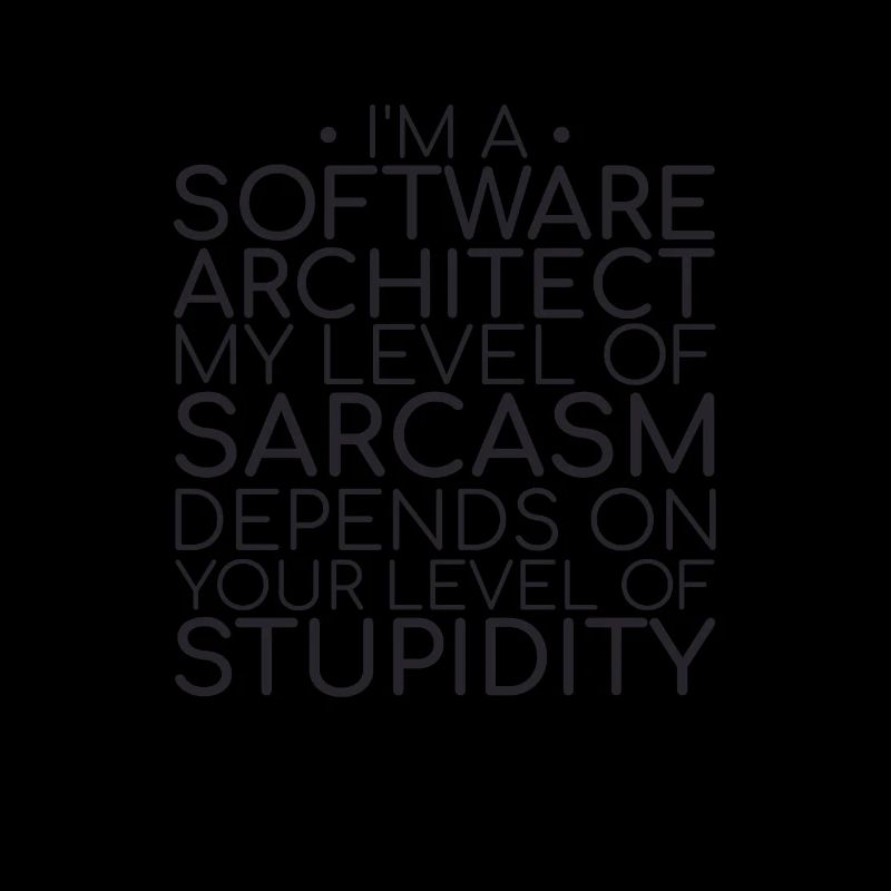 "Software Architect Sarcasm |Software Architektur"