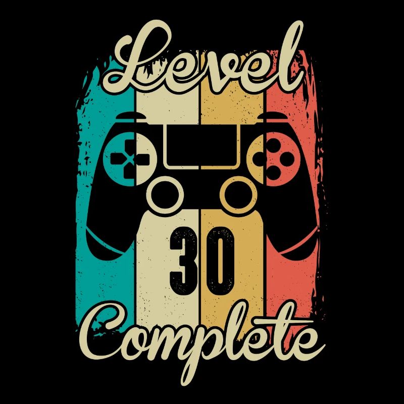 30. Geburtstag Shirt Gamer Level 30 Complete
