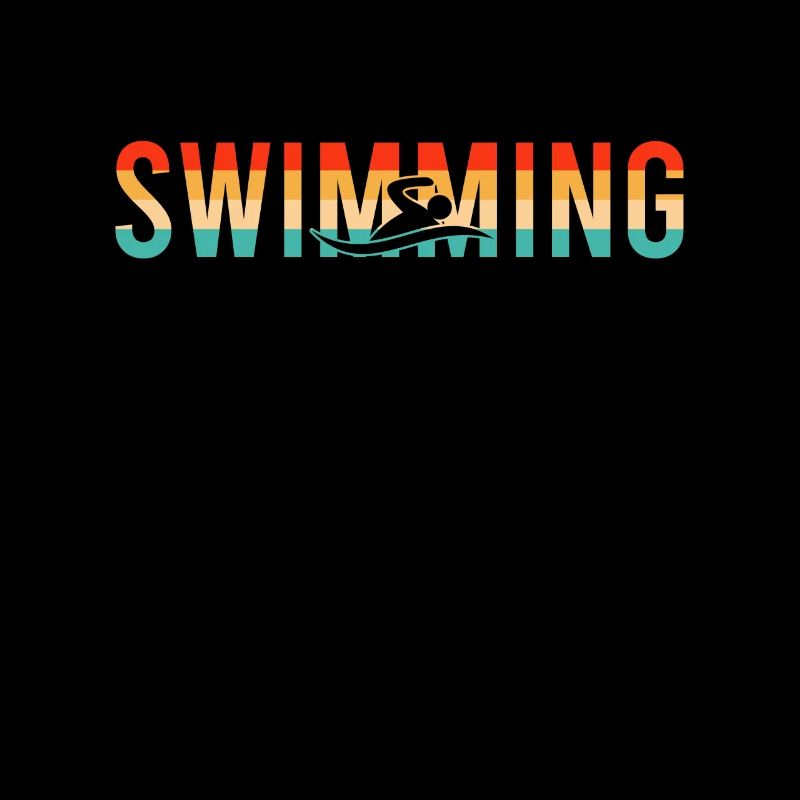 Swimming swimming retro