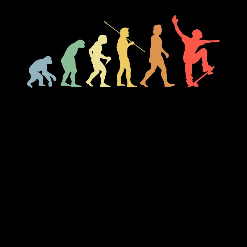 Skateboard Evolution Retro Skateboarding Skater