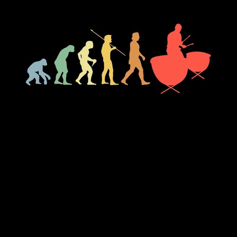 Drums Evolution Retro Music Drummer