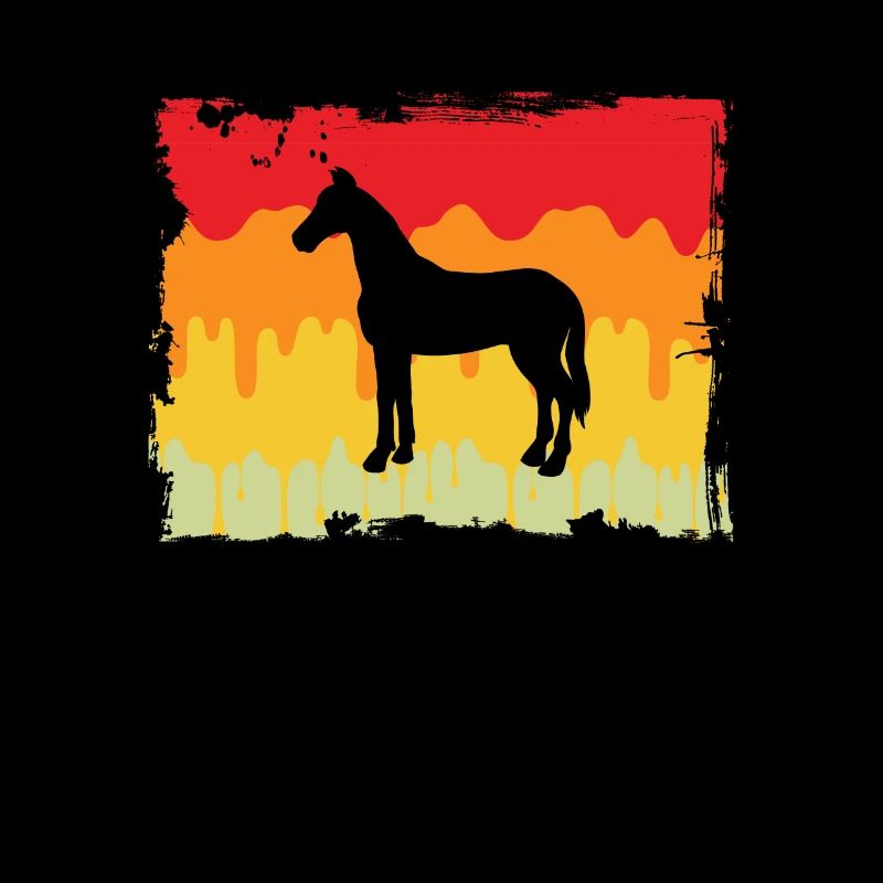Pferd Retro