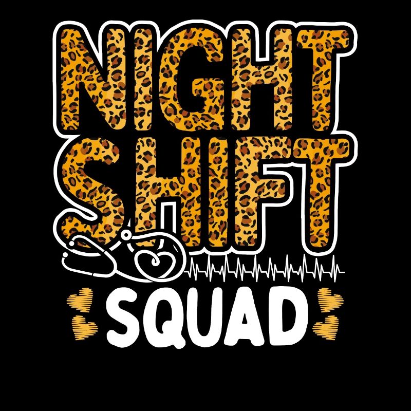 Leopard Night Shift Nurse Squad Leo Nursing