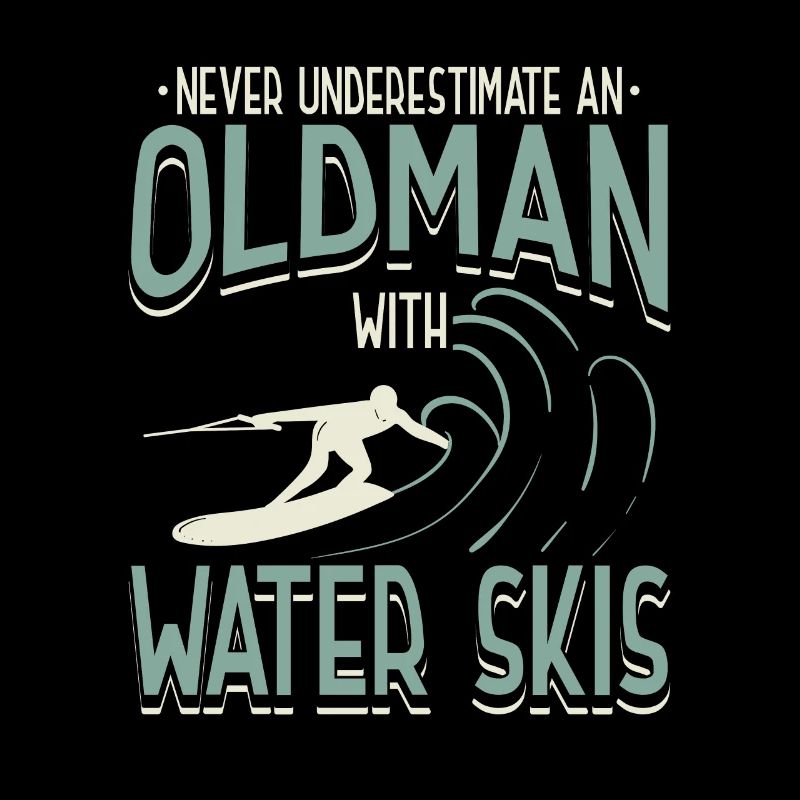 Never Underestimate An Old Man With Water Ski