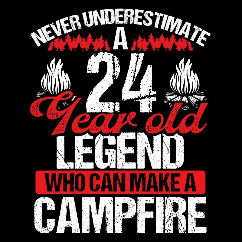 24 Year Old Camper Scouting Scout 24 Birthday