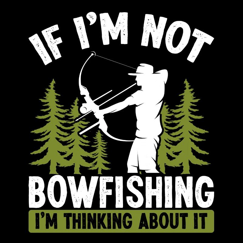 Fisherman Thinking about Bowfishing Bow Hunter