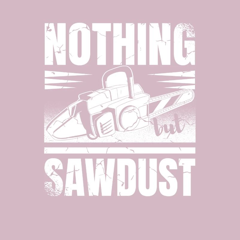 Nothing but sawdust tree surgeon chainsaw