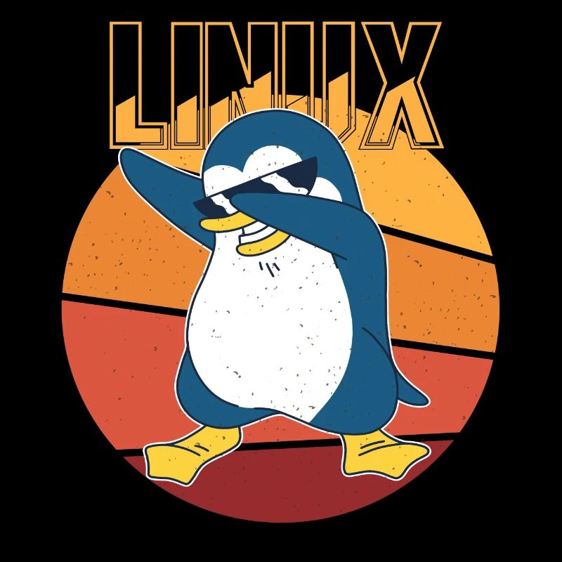 Linux Root Admin Cool Penguin Informatics Nerd