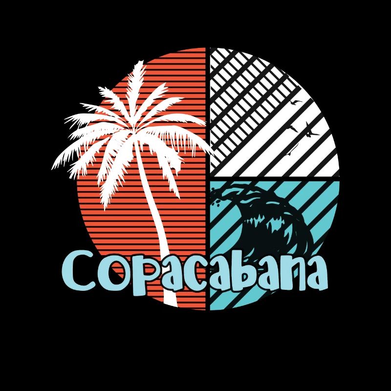 Copacabana Palms Summer Waves Sun Brazil Ri