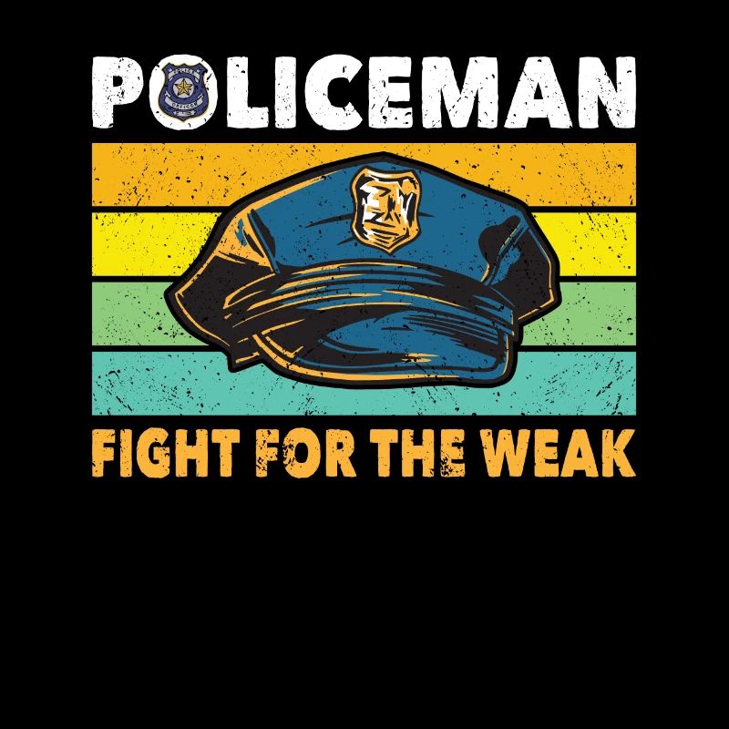 Policeman Fight For The Weak Police