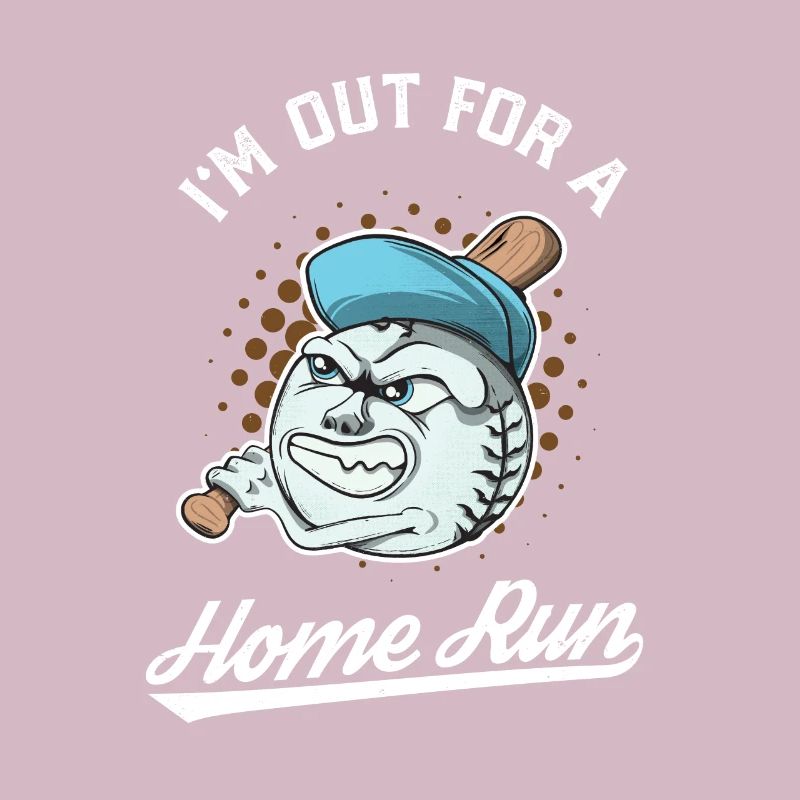Baseball Mascot Home Run