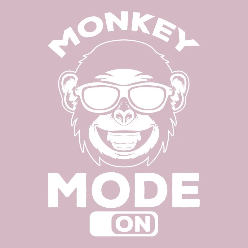 Monkey Mode On - Orangutan Monkey Funny Monkey