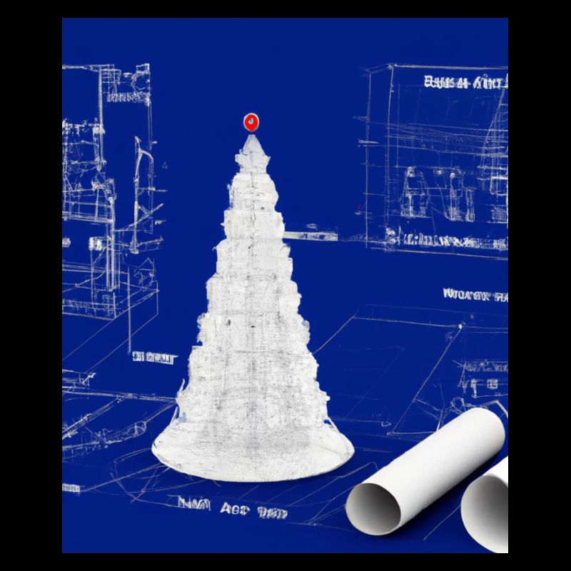 Weihnachten Weihnachtsbaum Schematic Blaupause