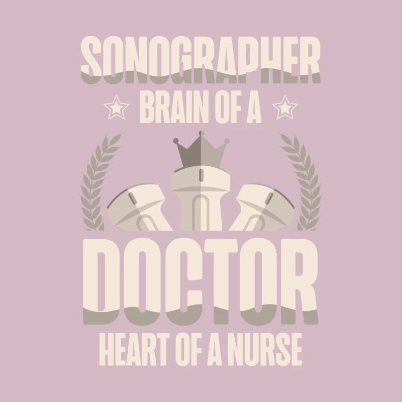 Sonographer Gehirn Eines Arztes Herz Einer